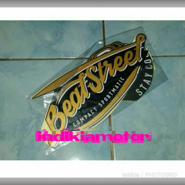 Striping stiker sticker honda beat street hitam dop 2018 2019