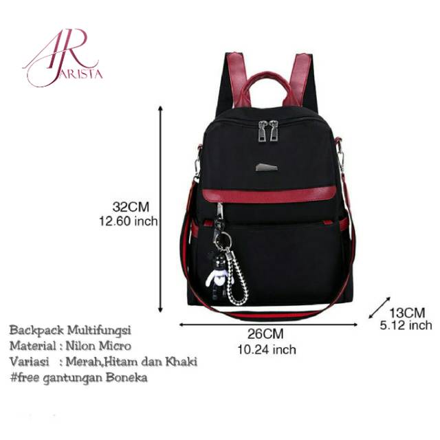 TAS RANSEL FASHION JOVANA BONUS GANTUNGAN