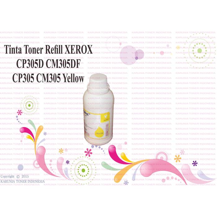 

Tinta Toner Refill XEROX CP305D CM305DF CP305 CM305 YELLOW