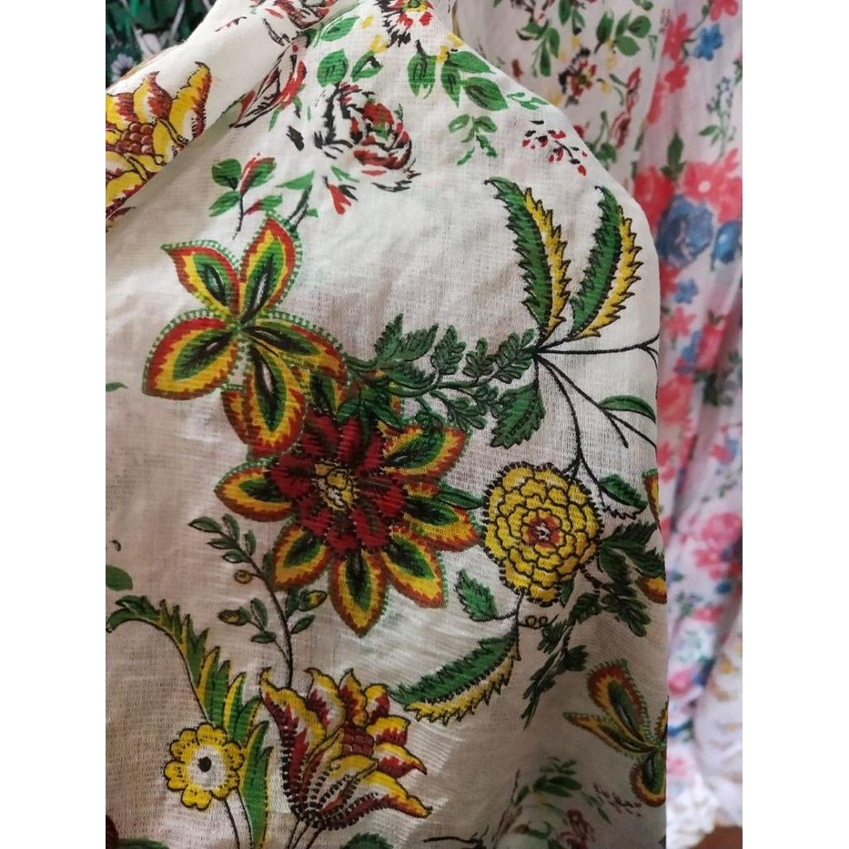 Bahan silky motif/silky import/silky meteran