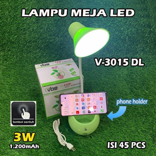 Lampu Meja Belajar Anak Multifungsi VL-3015DL 3W LED VDR Lampu Cas Emergency Rechargeable