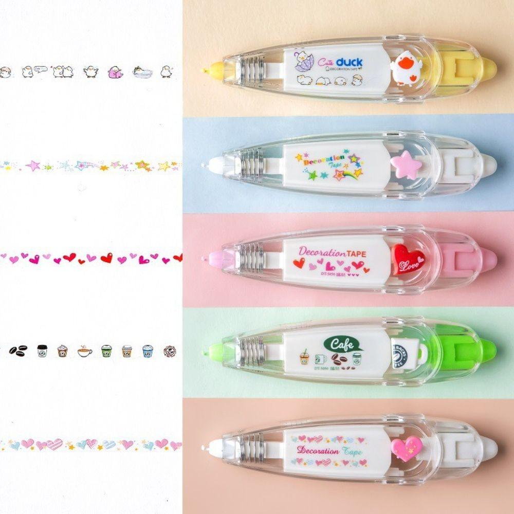 Lanfy Correction Tape Kawaii Flowers Scrapbook Akun Tangan DIY Diary Tipe Press