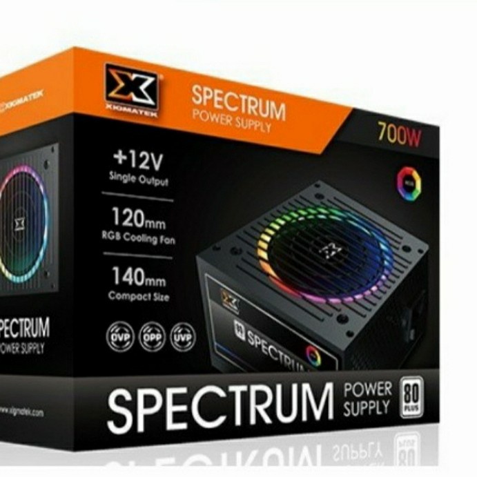 Power Supply Xigmatek Spectrum 700W 80+ (RGB) l PSU Xigmatek 700Watt