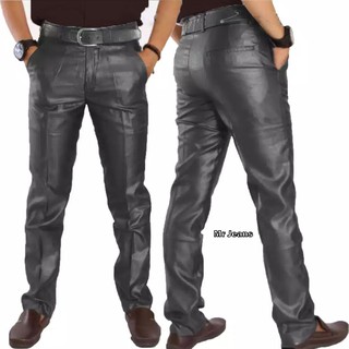 Celana Formal Pria Dasar Mengkilap METALIK Slimfit Celana Formal Pria Dasar Mengkilap METALIK Slimfit