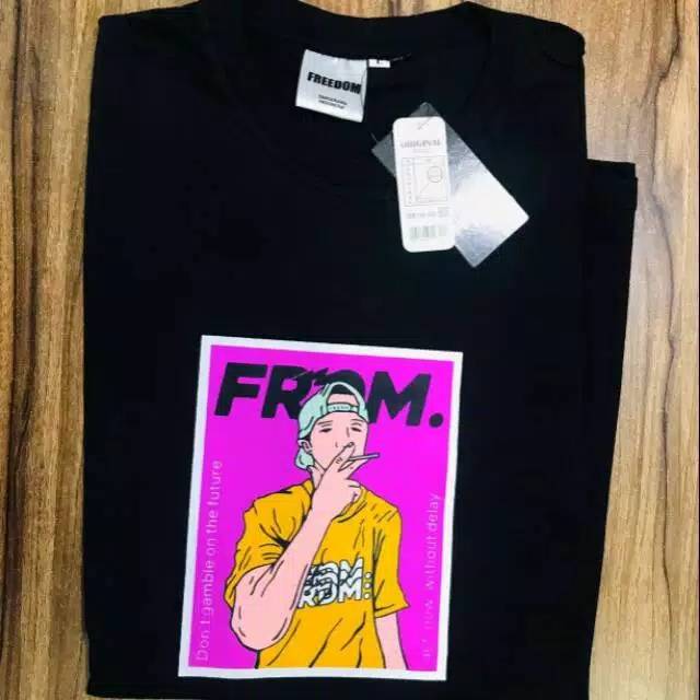 BAJU KAOS DISTRO FREEDOM KAOS PAKAIAN PRIA ATASAN WANITA BAJU PROBLEM KAOS BOOMBOGIE SMITTY ORIGINAL