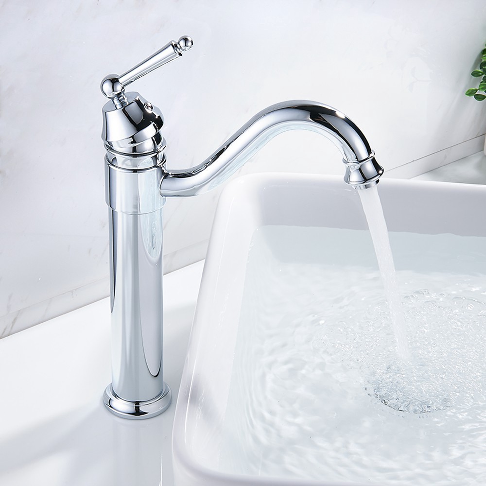 New productExplosionbyfate shenyue on sale Modern Bathroom Tall Mono Sink Basin Mixer Tap Single H