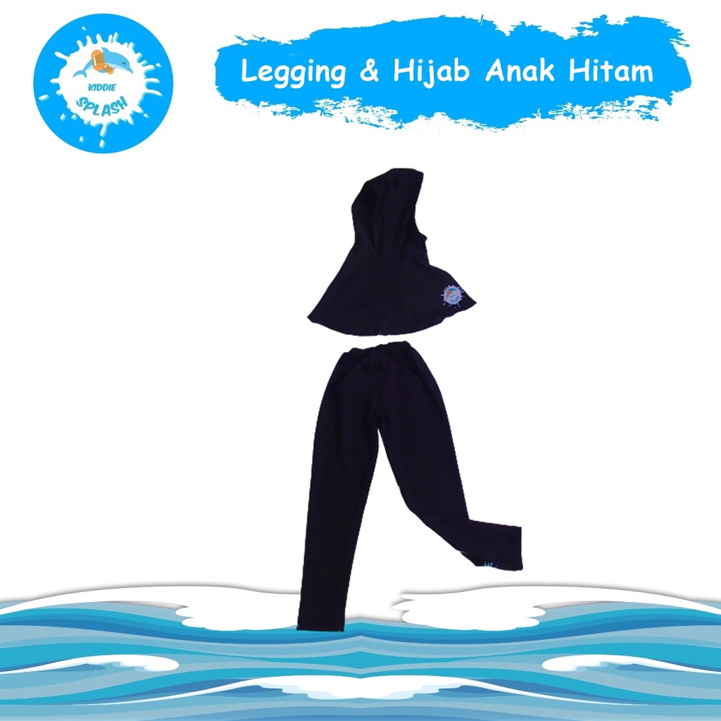 Paket Hijab|Jilbab Kerudung Sport Legging Olahraga Anak - KIDDIE SPLASH