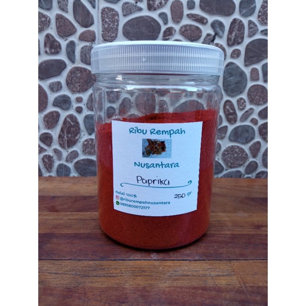 

250gr Paprika Bubuk / Red Paprika Powder kemasan toples