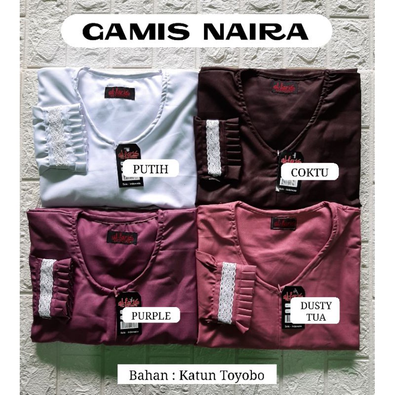 Gamis Toyobo List Renda Import Quality, Gamis Naira by Al Faris