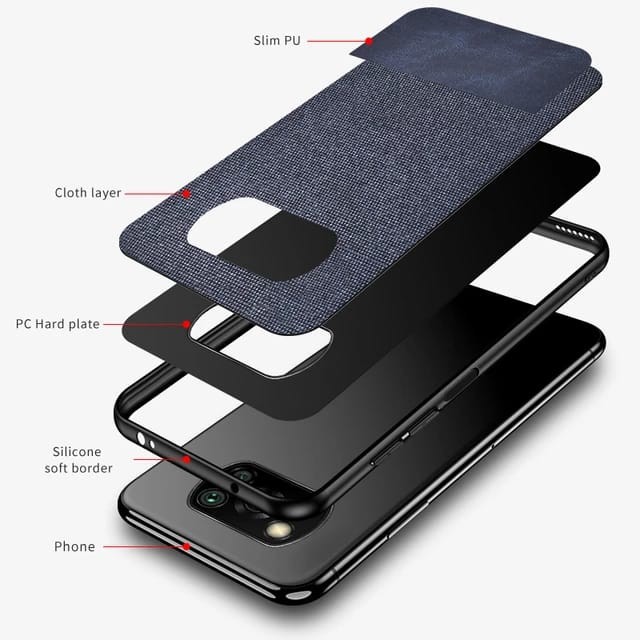 POCO X3 GT / POCO X3 PRO / POCO X3 NFC SOFT CASE FABRIC DENIM COVER