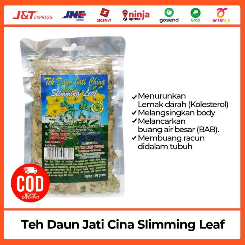 

Teh Daun jati Cina Slimming leaf 70gr