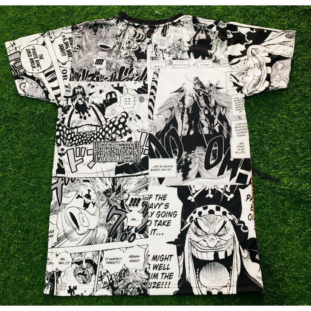 Tshirt Kurohige marshall D Teach Onepiece Anime Manga Premium Dryfit