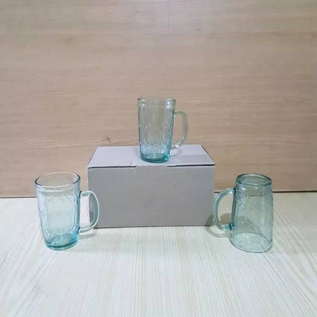 Gelas gagang es jempol - gelas es motif jempol