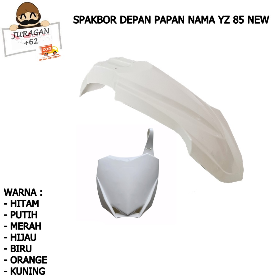 SPAKBOR SET DEPAN PAPAN NOMOR YZ 85 NEW MOTOR CROSS TRAIL YAMAHA YZ85 NEW