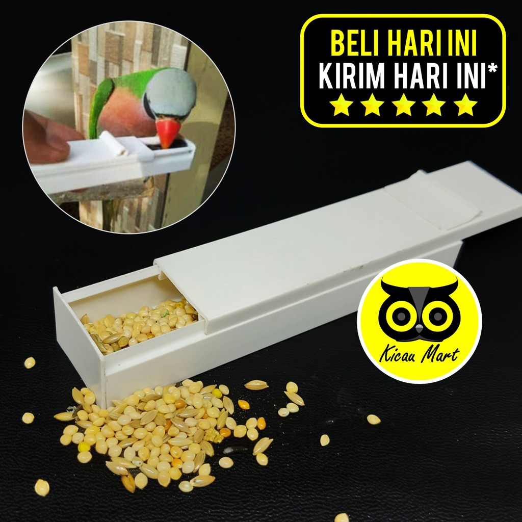 WADAH PAKAN BURUNG PARROT POINTER REWARD BOX KECIL TEMPAT MAKAN NURI PARKIT BEO LATIH HEWAN POIKCL