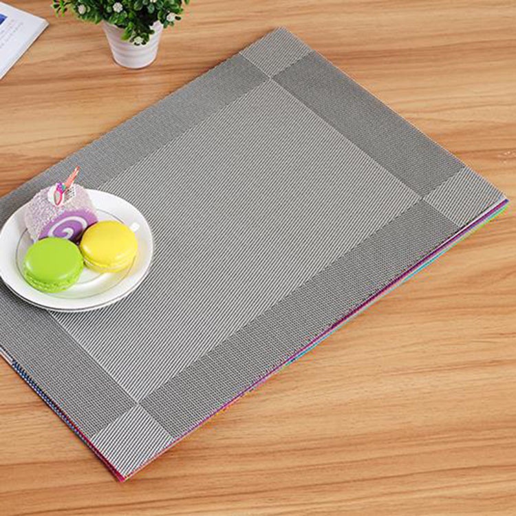 Placemat Kotak / Tatakan Meja Makan Anti Slip Panas / Dekorasi Meja