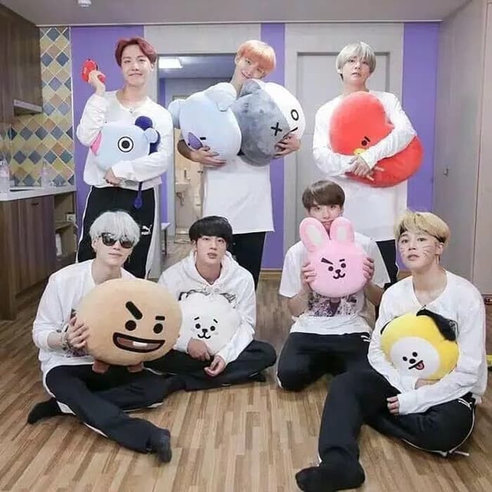 Bantal Boneka BTS BT21 KPOP KOREA import LUCU Shopee  