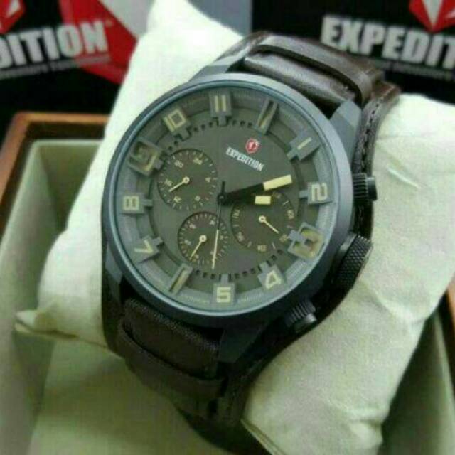 JAM TANGAN PRIA EXPEDITION E-6628 ORIGINAL LEATHER