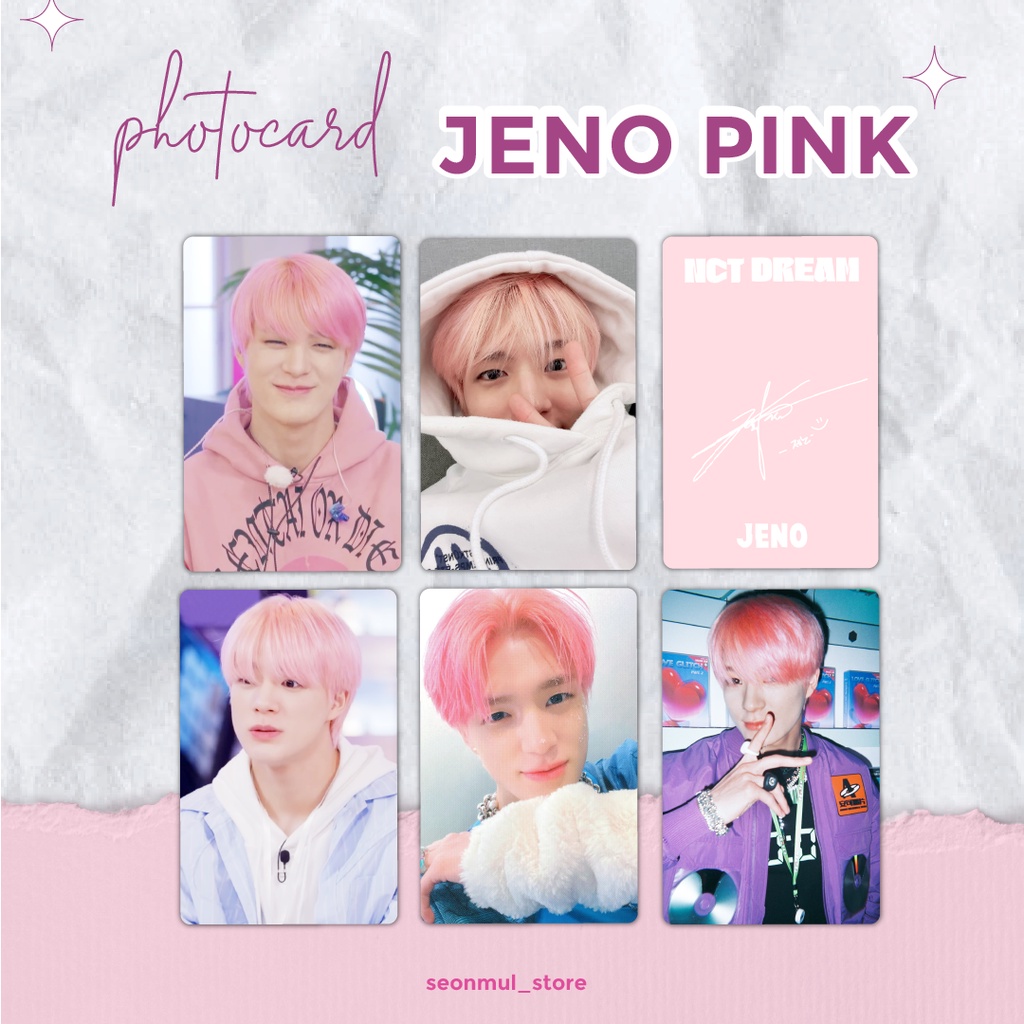 BEST SELLER!!! PHOTOCARD PC JENO PINK HAIR / PHOTOCARD PC JENO HOODIE / PHOTOCARD PC JENO BOBOAN / PHOTOCARD PC JENO GLIMO