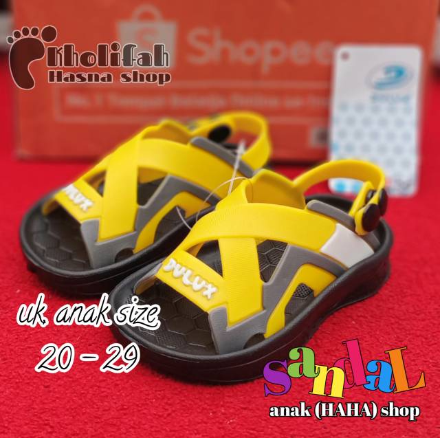 Sandal anak laki-laki 1thn - 7thn tali silang dulux 309 E/D (3b)