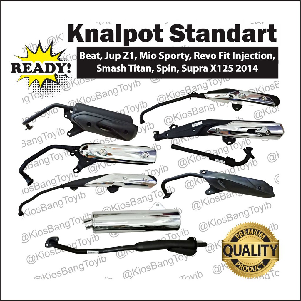 Knalpot Standart Beat/Jup Z1/Supra X125 2014/Spin/Revo Fit/Smash Titan/Mio Sporty/C70 ✶FAJAR INDAH✶