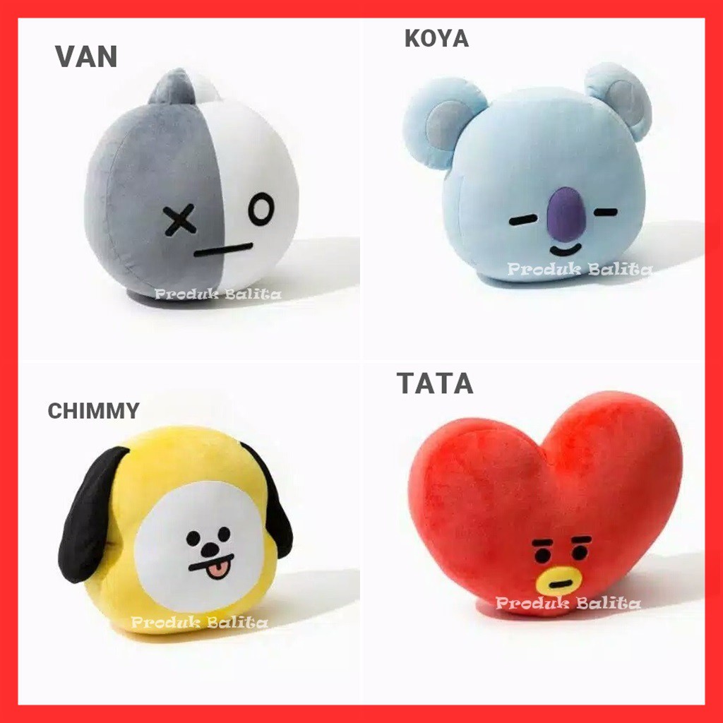 Boneka BT21 BTS Unofficial Tata Shooky Cooky Chimmy RJ Koya Mang Van Untuk Hadiah Terlaris