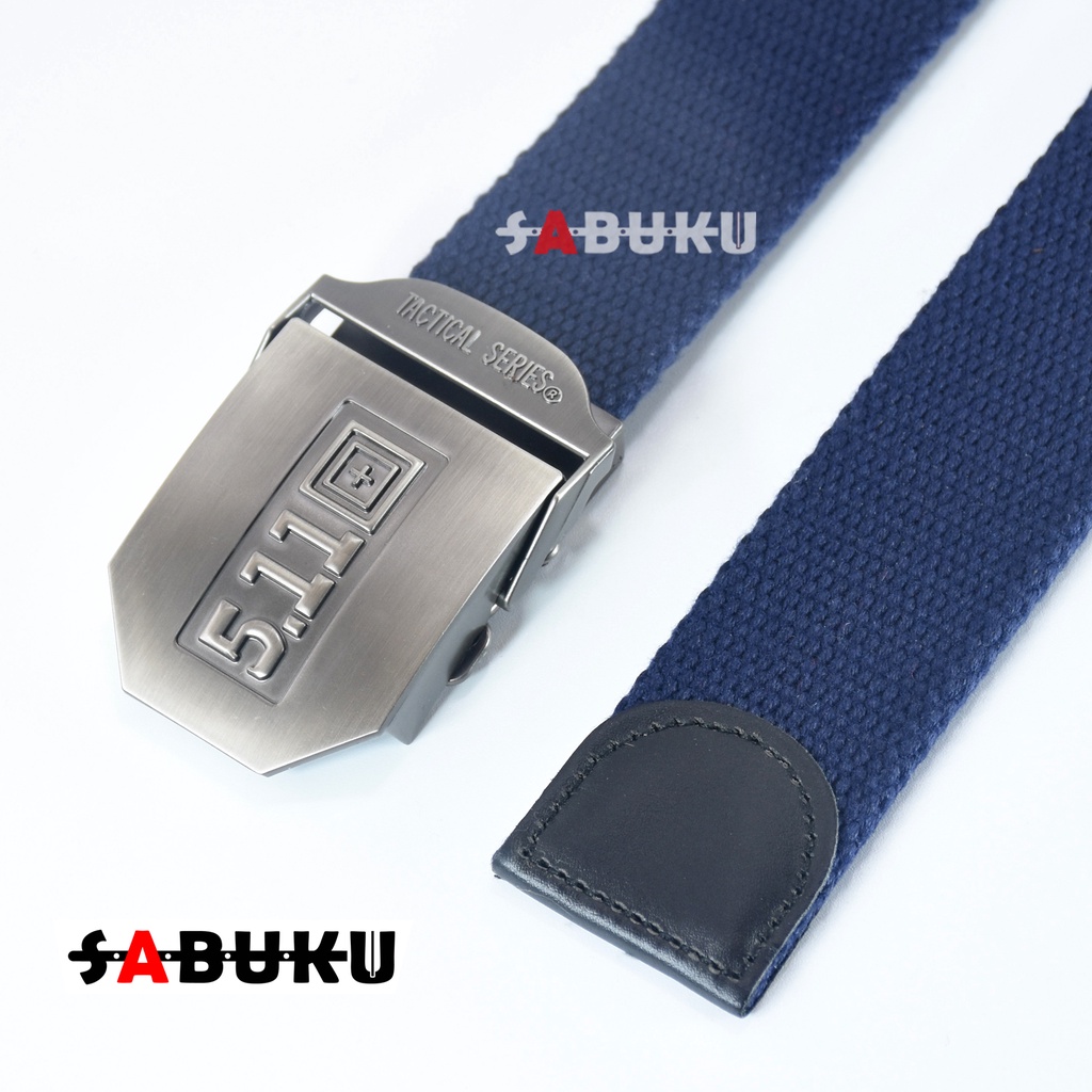 Ikat Pinggang Gesper Pria Kanvas Jepit Polos Sabuk Canvas Tactical 511 Fashion Men Belt - 157