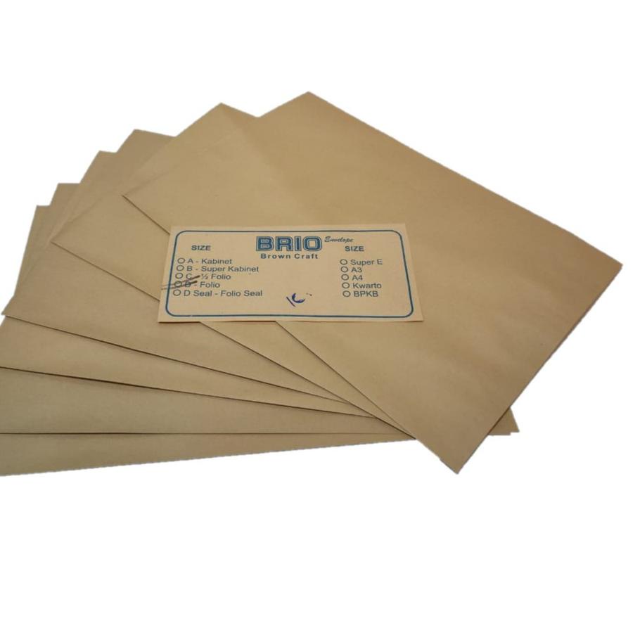 

BAYAR DITEMPAT✔️Amplop Coklat Brio Ukuran Folio|KD1