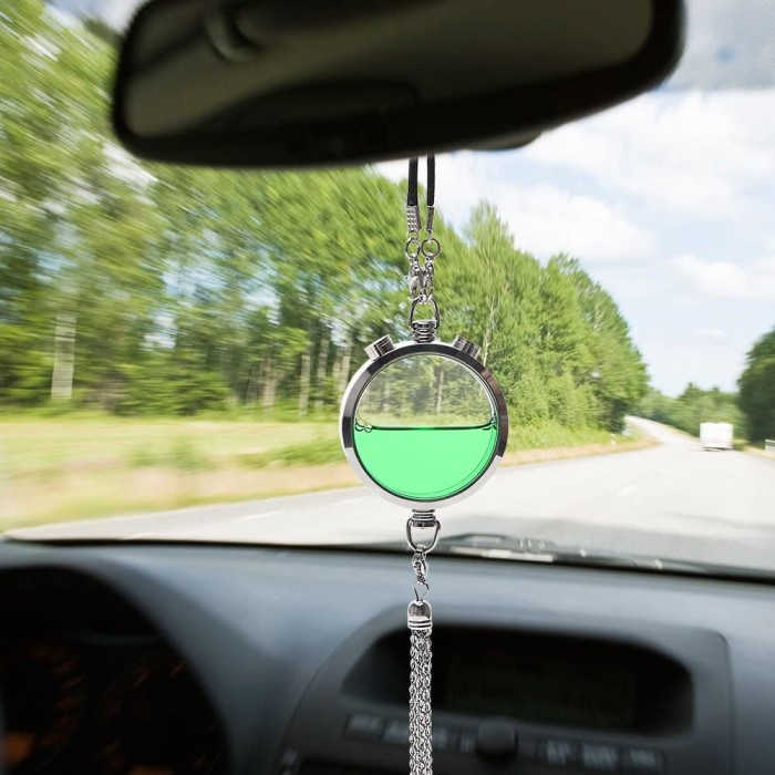 Parfum Pengharum Mobil Pajangan pendan Liontin Kaca Refill isi ulang LBX