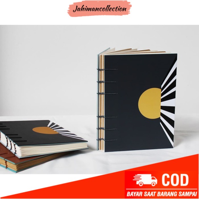 

✨ BISA COD ✨ Coptic Stitch Notebook - Color Pop 04 - Blank Mixed Paper