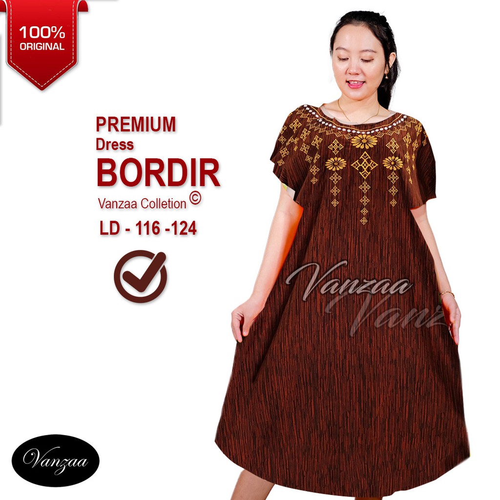 Daster Bali Pendek Premium Motif Bordir Limited Vanzaa 2021