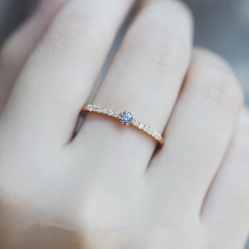 Cincin Lapis Emas 18K Bentuk Bunga Mawar Aksen Berlian Bahan Cubic Zirconia Hypoallergenic Adjustable Untuk Wanita