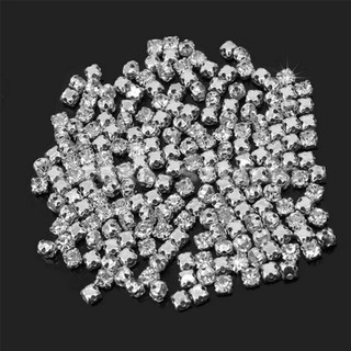 200Pcs Manik Manik Kristal  Kaca  Transparan untuk Dekorasi 