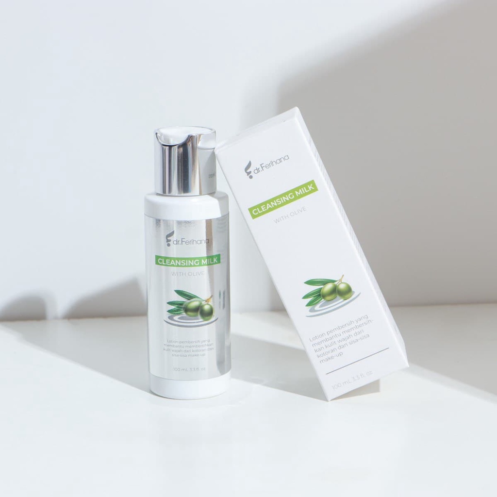 Galactomyces Cleanser Milk With Olive All Skin dr. Ferihana Cosmetics &amp; Skincare Merupakan Susu Pembersih Wajah yang bisa digunakan untuk Semua Jenis Kulit