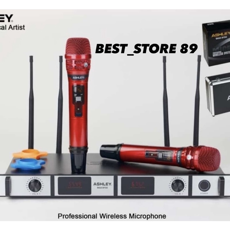 Mic wireless ASHLEY VOCAL ARTIS + Koper Original