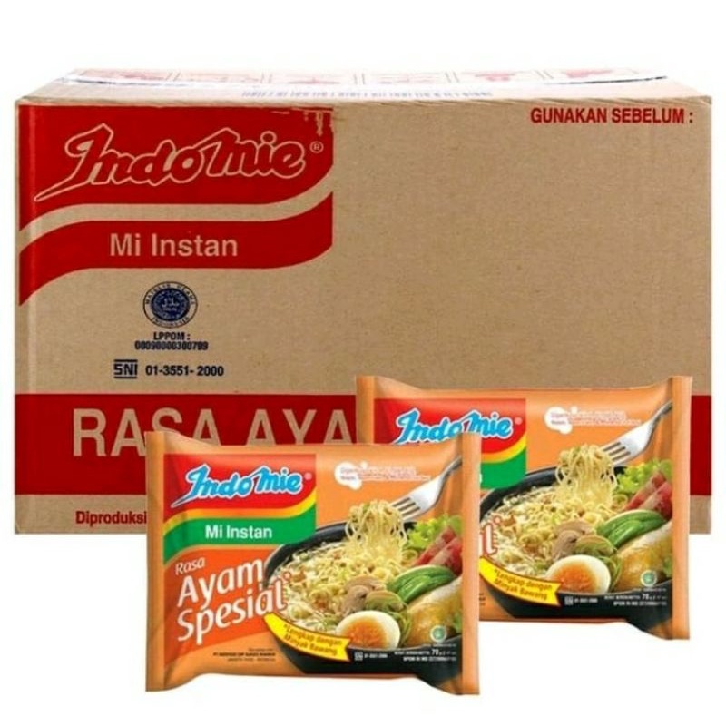 

Indomie kuah rasa ayam spesial 1 DUS isi 40 pcs