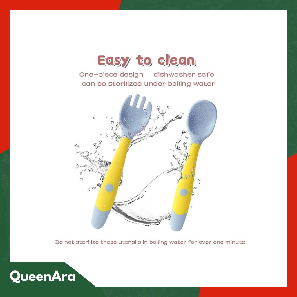 LOPE Sendok Garpu Bayi Soft Silicone Spoon - LP71