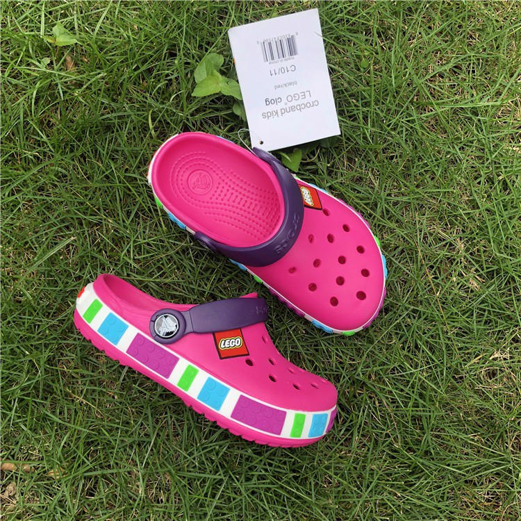 Crocs Lego Kids Dan Junior Crocs Sandal Anak Sendal Karet Empuk Anti Air Sale!