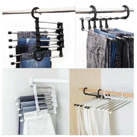 MAGIC HANGER BAJU 5 IN 1 STAINLESS STEEL