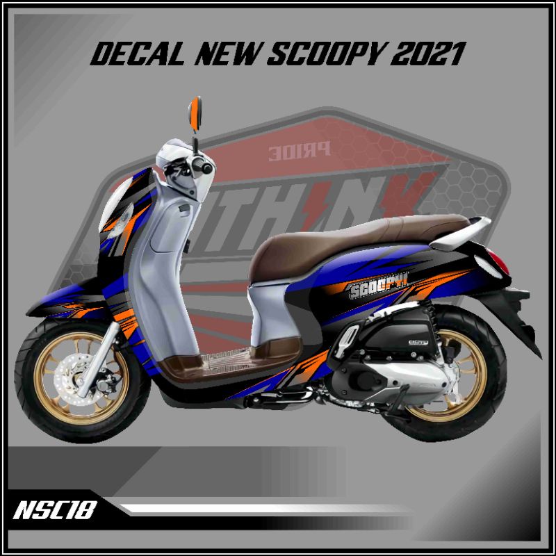 decal sticker scoopy 2021 biru 18