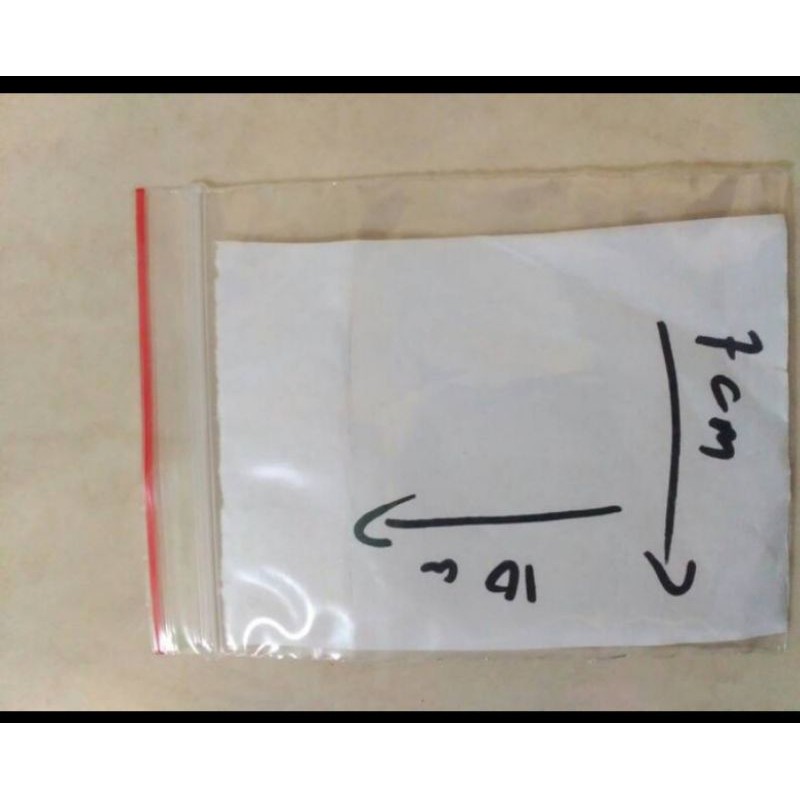 

Plastik Klip / ziplock 10x7 polos tanpa sablon