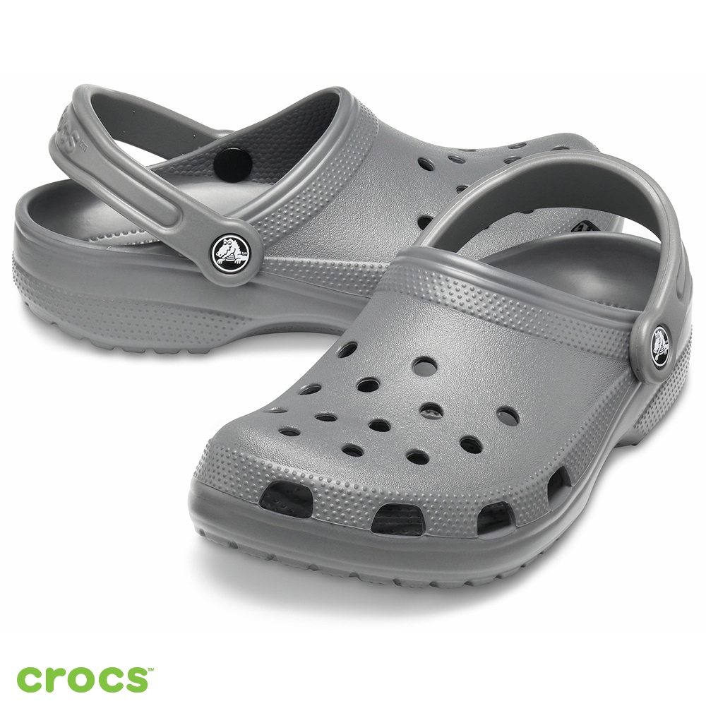 Crocs Classic Clog / Sandal Pria dan Wanita / Slop Unisex  / Crocs Unisex / Sandal Unisex / Sandal Tahan Air - GRAY -10001-0DA