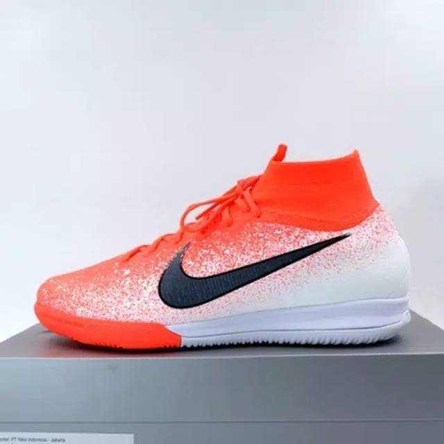 New Sepatu Futsal Nike Superfly 6 Elite IC Hyper Crimson White AH7373-801 Original BNIB