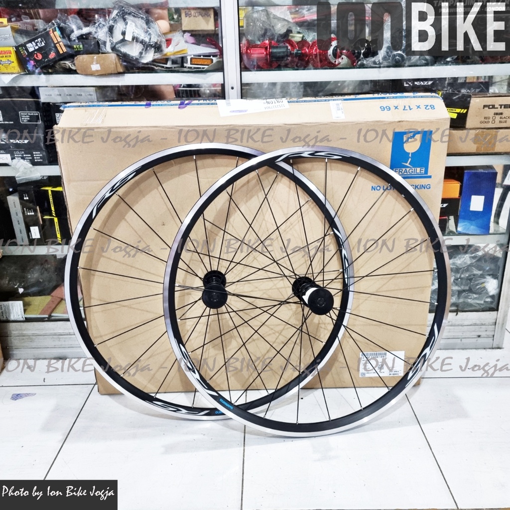Wheelset Shimano Rs100 Ready For 11 Speed 20-24 Hole Ringan Aero Roadbike Sepeda Balap Road Bike Mur