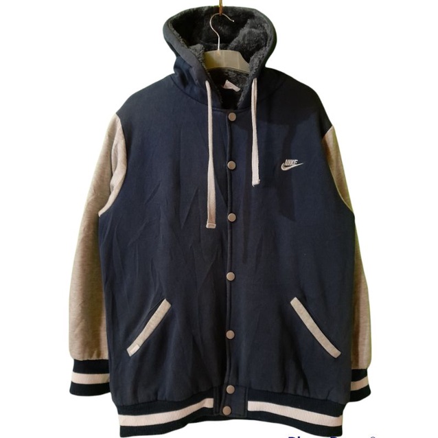 JACKET VARSITY NIKE VINTAGE SHERPA SECOND BEKAS PRELOVED