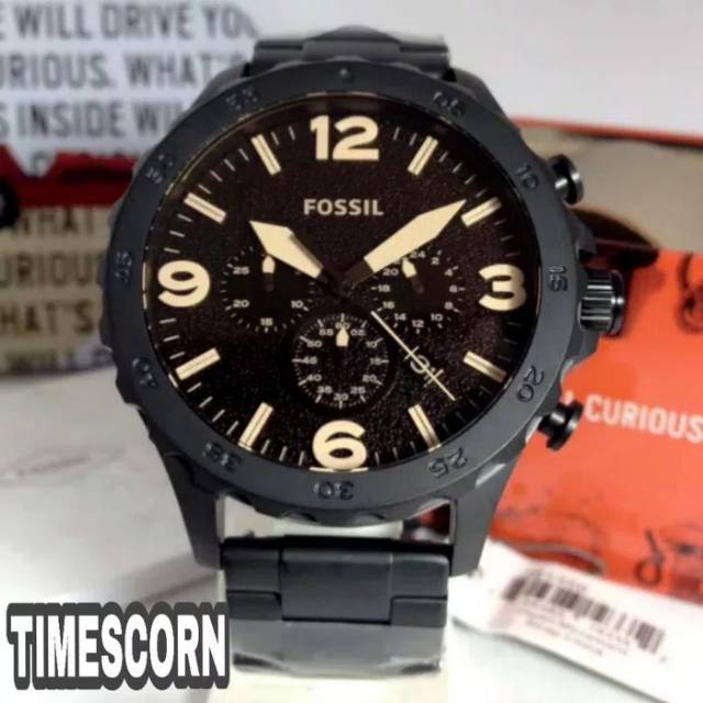 FOSSIL JR-1356 black 48 mm ORIGINAL 100 %