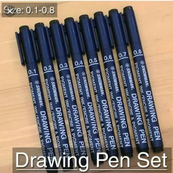 

Pendrawing- Drawing Pen 0,1 - 0,8 Snowman - Hitam -Drawing-Pen.