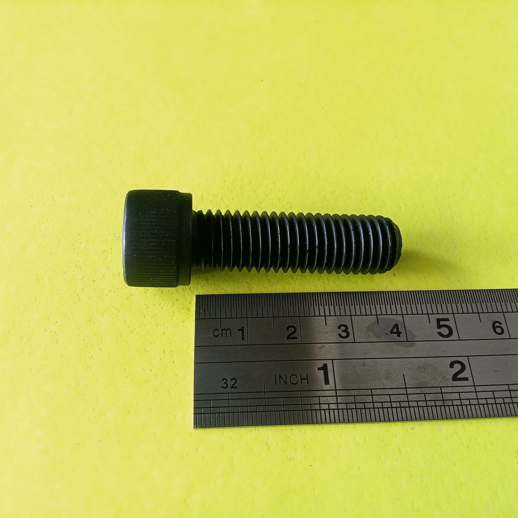 BAUT L M12X40 BAJA / BAUT L BAJA M12 x 40 / BAUT L BAJA M12X40 BAUT L 12X40 4CM FULL DRAT KUNCI L10 