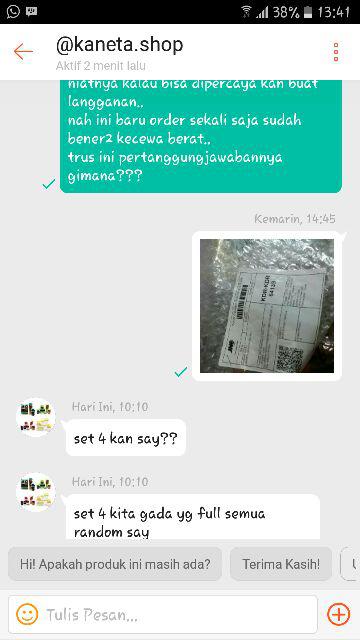 Calista Odate Set 4 (ukuran M 2pc, Ukuran L 2pc)