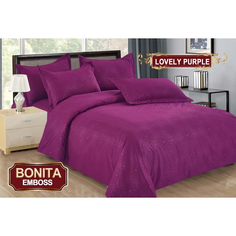 (BISA COD) BEDCOVER BONITA EMBOS UK 180*200 CM DIJAMIN TIDAK LUNTUR